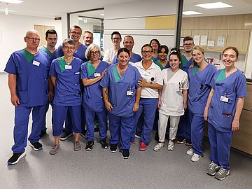 Gruppenfoto im Intensivmedizinischen Zentrum Gruppenfoto im Intensivmedizinischen Zentrum
