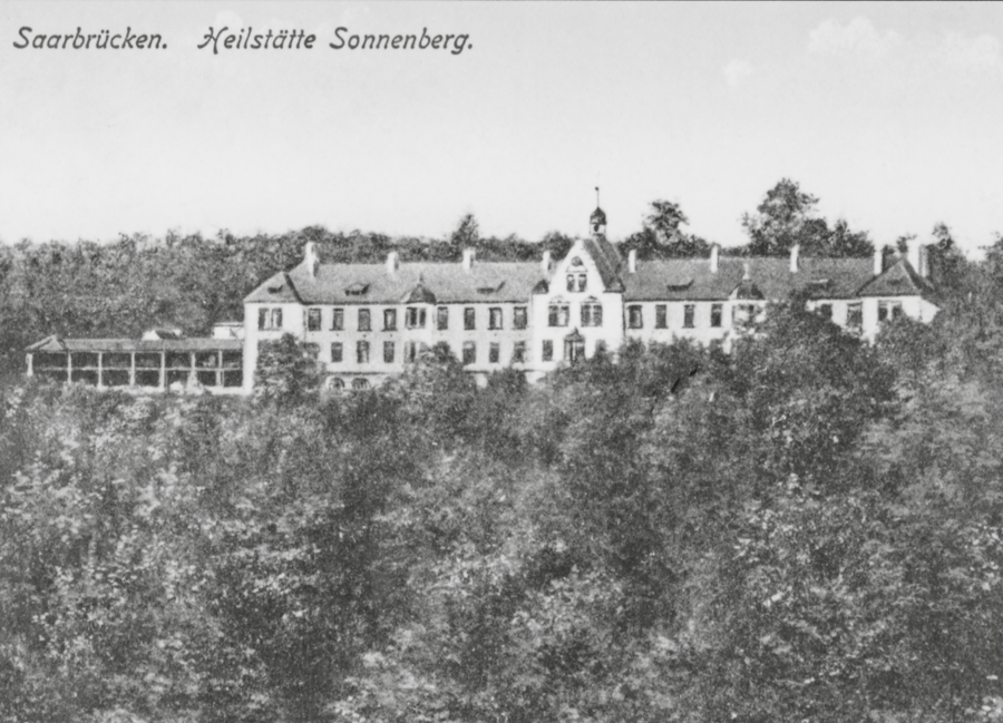 SHG: Standort Sonnenberg feiert 125-jähriges Bestehen Schwarzweiß Archiv-Foto der Heilstätten Sonnenberg