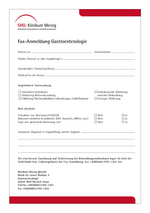 FAX-Anmeldeformular