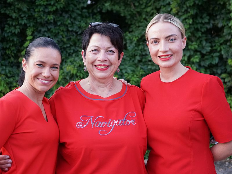 Die Internistin und Angiologin Dr. Jennifer Wolf, Brigitte Kaiser, Koordinatorin im Völklinger Herzzentrum, Lena Reichert aus der Herzchirurgie