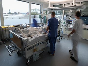 Patientenzimmer im Intensivmedizinischen Zentrum Patientenzimmer im Intensivmedizinischen Zentrum