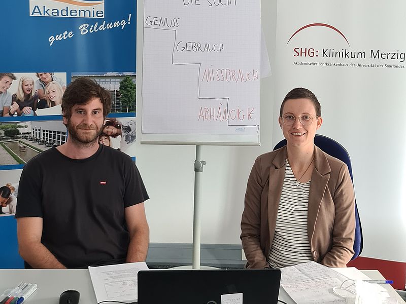 Lisa Spill und Alexander Gores bei ihrem Online-Vortrag