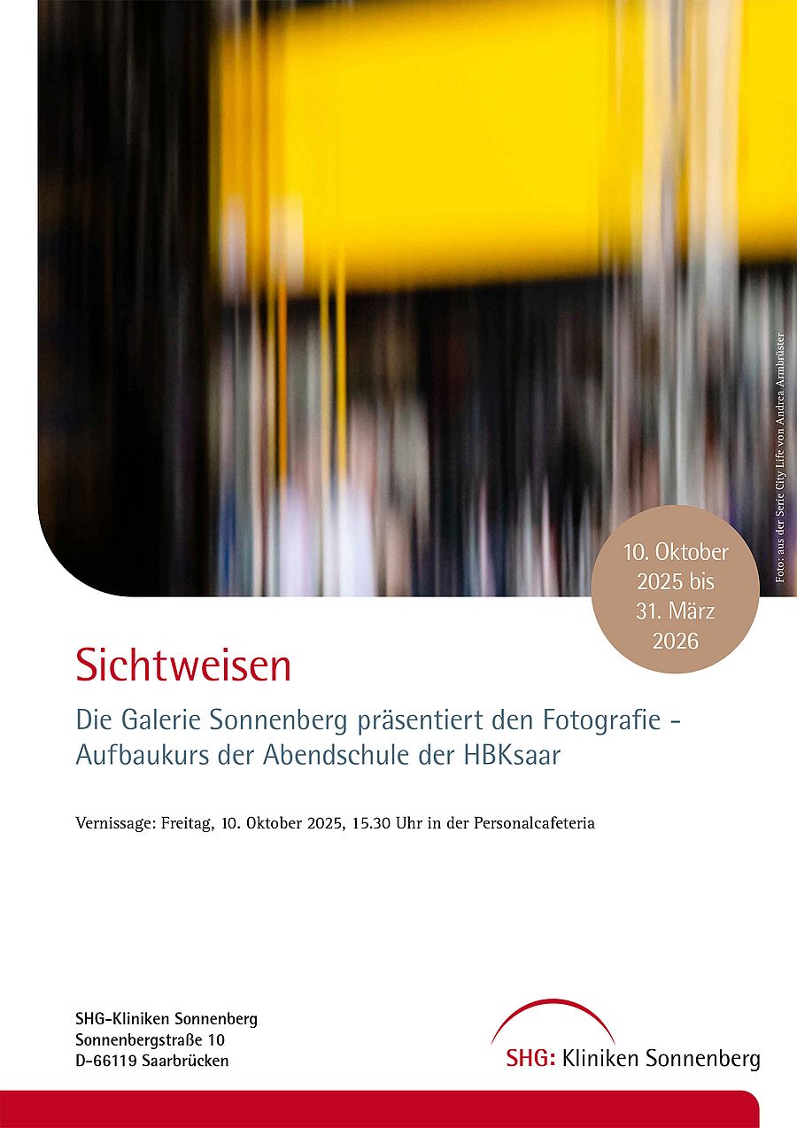 Plakat zur Ausstellung "Sichtweisen"